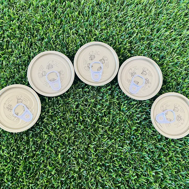 Tinplate easy open ends with soft-touch plastic pull rings for tea tins — Guangda Tinplate